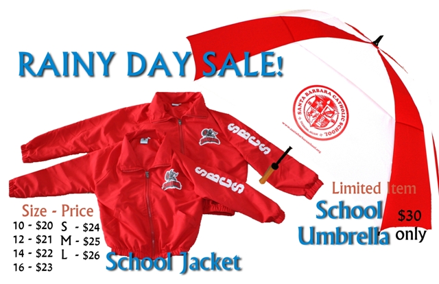 SBCS Umbrella and Jacket On Sale
